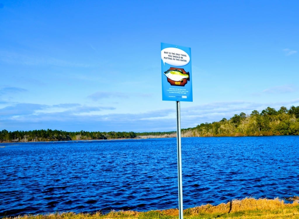 BigCreekLake sign3314a 1024x751 - Is the Mobile Watershed Oil Pipeline A Done Deal?