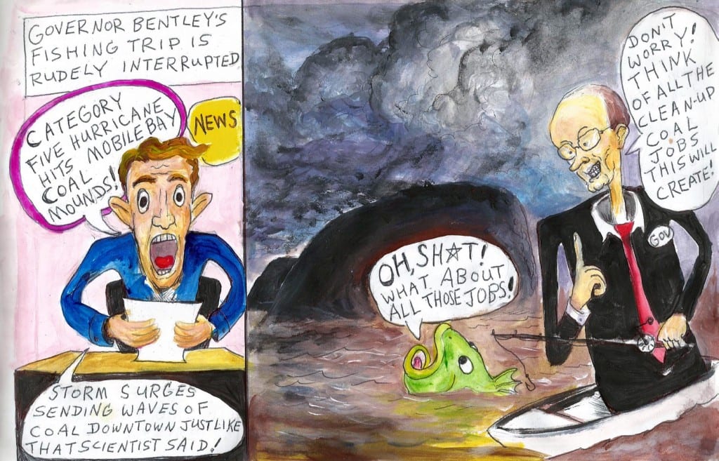 color fish cartoon1 1024x657 - Mobile Bucks National Trend, Sides With Polluting Industry Over Tourism and the Environment