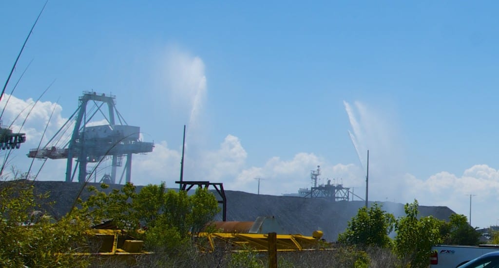 wet coal pile1a1 1024x551 - Walter Energy Capitulates on Building New Coal Export Terminal in Mobile