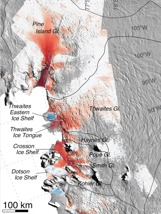 Loss of West Antarctic Glaciers Appears Unstoppable antarctica decline1a - Loss of West Antarctic Glaciers Appears Unstoppable
