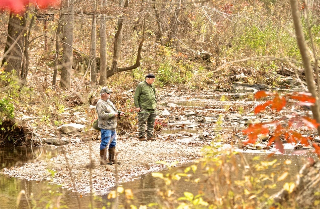 Elizabeth Furnace fishing1a 1024x670 - More Autumn Color from the Virginia Mountains
