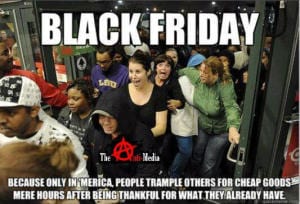 black friday 300x204 - A Van Dweller's View of Consumerism in the Christmas Season