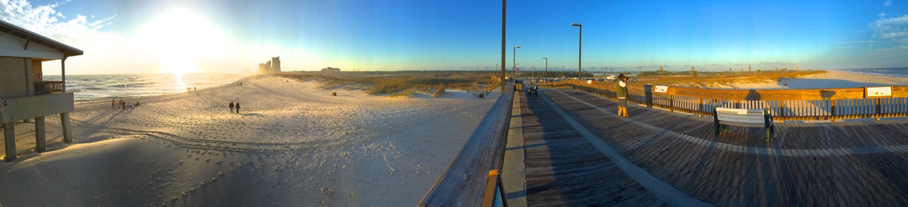 GulfStateParkBeach panorama1 - Federal Judge Blocks Use of BP Restoration Money for Gulf State Park Lodge and Conference Center