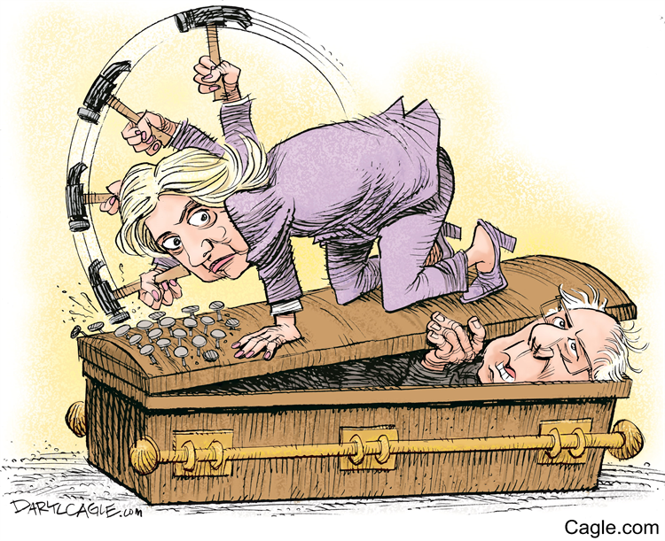 hillary nails coffin bernie - Bernie Sanders Supporters Begin to Plan Post Election Movement