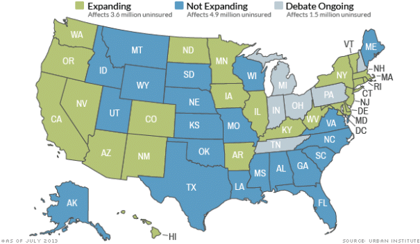 state map2 - Advice for RV Nomads on Choosing a State of Residence