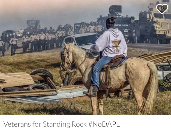 Veterans Group Plans 'Deployment' to Join Dakota Access Pipeline Protest veteransforstandingrock 590 - Veterans Group Plans 'Deployment' to Join Dakota Access Pipeline Protest