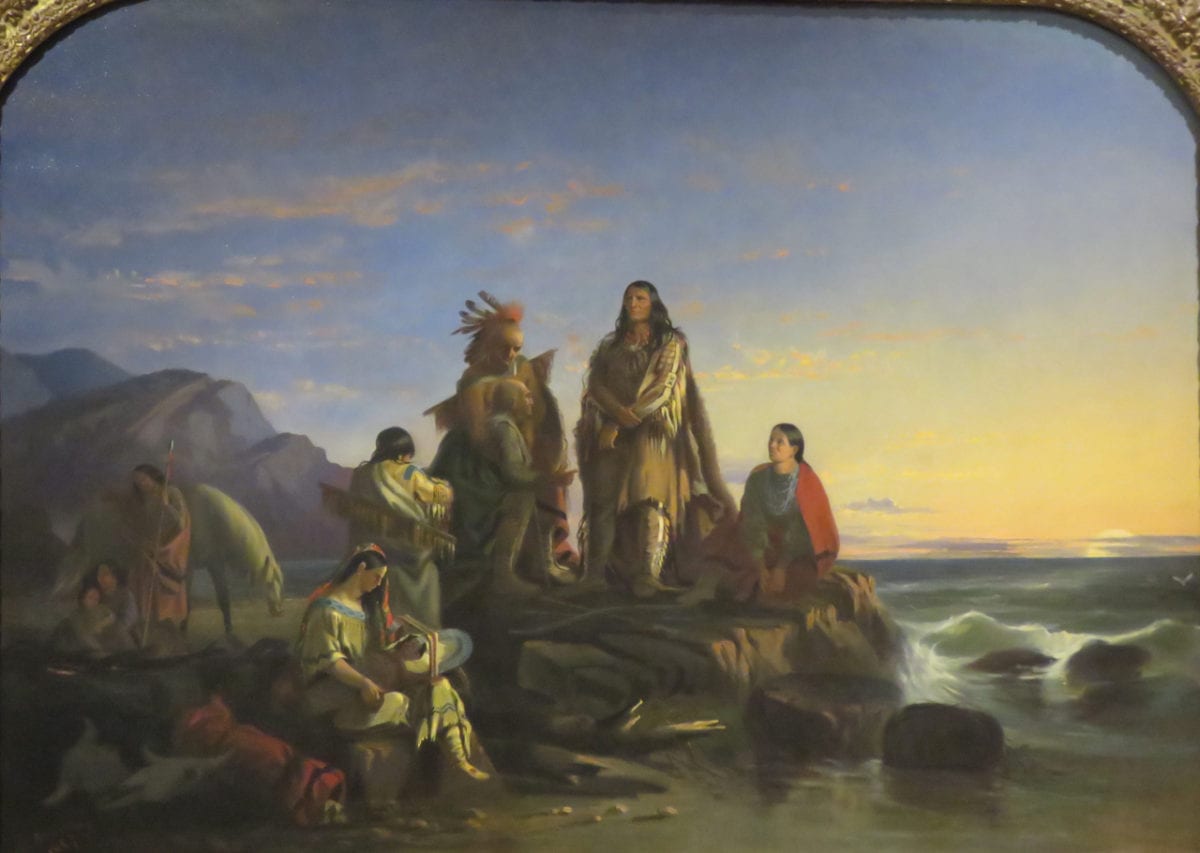 Indian scene8hb 1200x853 - A Look at the Buffalo Bill Center of the West Museum in Cody Wyoming