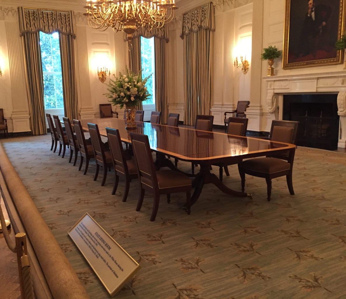 WH StateDiningRoom1a 1185x1024 - Ranger Program: Welcome to Washington