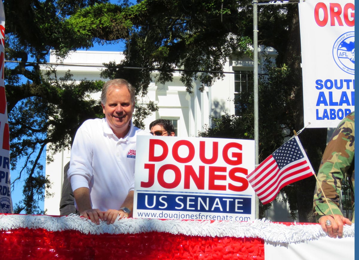 DougJones vetparademobile2b 1200x870 - Doug Jones Not Waiting on Roy Moore to Concede U.S. Senate Election