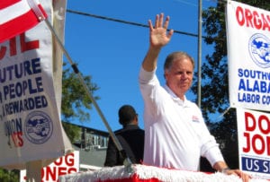 DougJones vetparademobile3c 300x203 - Two Weeks to Go: New Poll Shows Roy Moore Regaining Lead in U.S. Senate Campaign