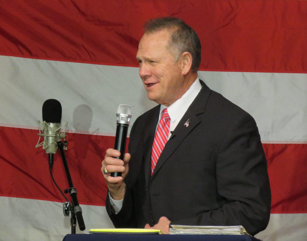 JudgeRoyMoore Fairhope1a 1200x942 - One Week to Go: Doug Jones Takes Off the Gloves and Comes After Roy Moore in U.S. Senate Campaign