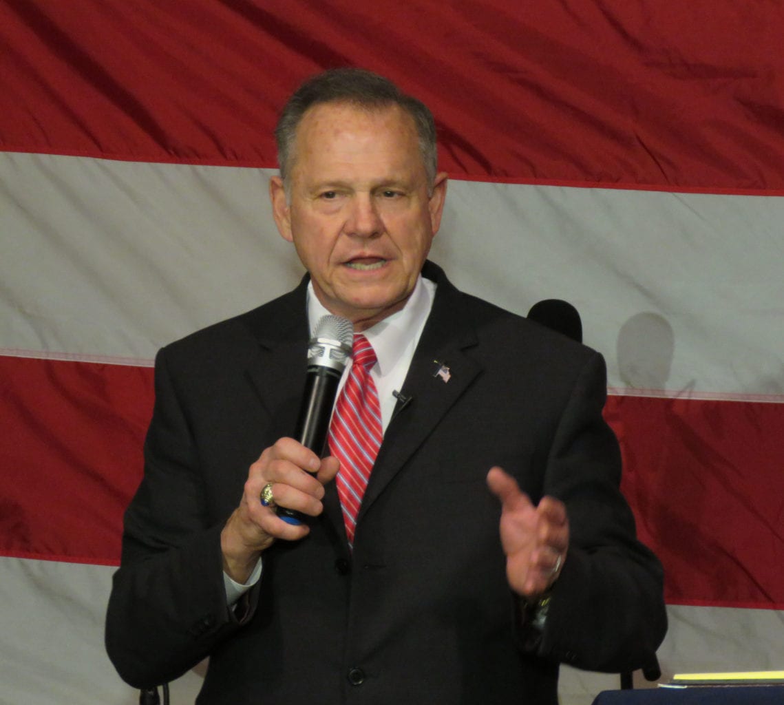 JudgeRoyMoore Fairhope2b 1139x1024 - Roy Moore for the U.S. Senate Again? Doug Jones Says 'Bring Him On'