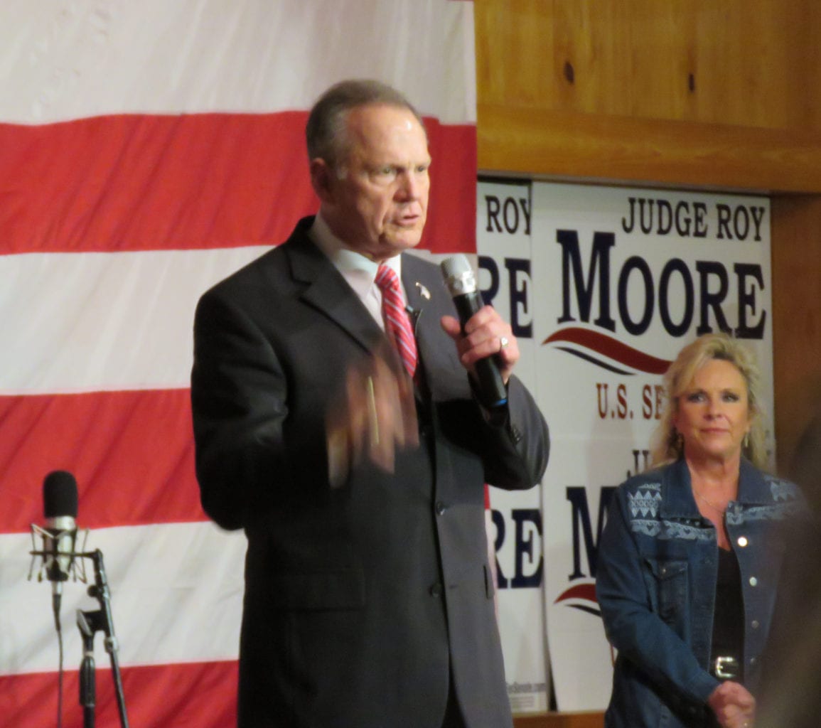 JudgeRoyMoore Kayla Fairhope3b 1155x1024 - One Week to Go: Doug Jones Takes Off the Gloves and Comes After Roy Moore in U.S. Senate Campaign