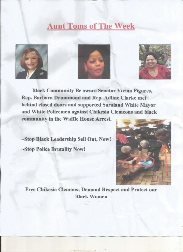 WaffleHouseleaflet 745x1024 - Waffle House Serves History Scrambled: Arrest of Chikesia Clemons Follows Familiar Recipe