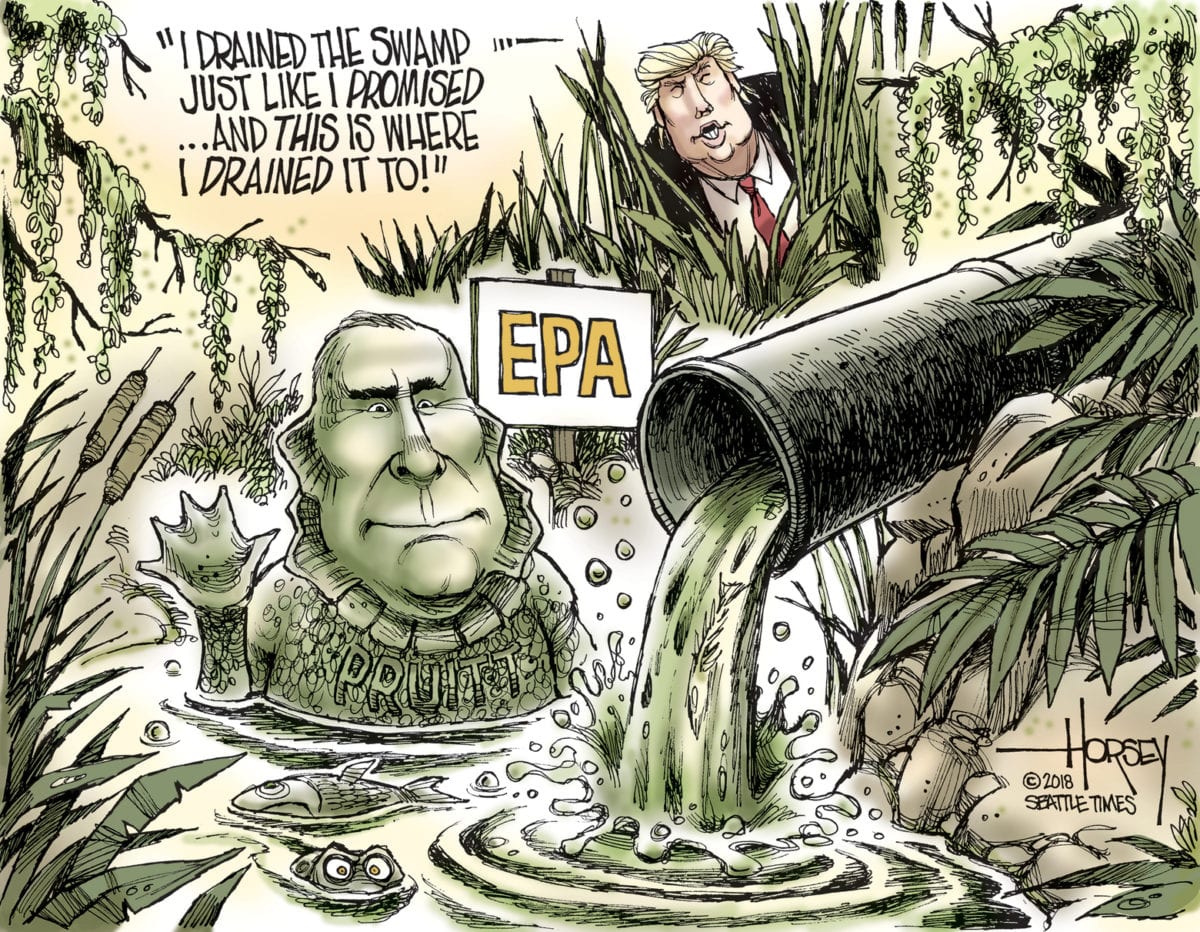Scott Pruitt Should Have Been Fired from EPA for Violating the Agency's Mission EPA swamp ONLINE COLOR 1560x1211 1200x932 - Scott Pruitt Should Have Been Fired from EPA for Violating the Agency's Mission