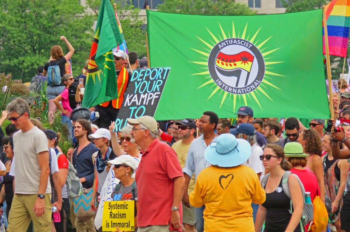 Nazi Rally81218c 1200x795 - Neo-Nazis Vastly Outnumbered by Anti-Racist Protesters in DC Rally and March