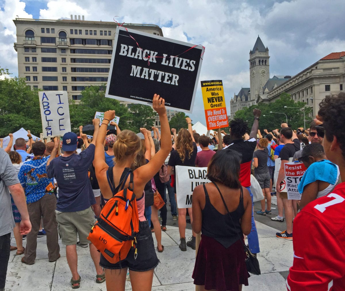 Nazi Rally81218d 1200x1010 - Neo-Nazis Vastly Outnumbered by Anti-Racist Protesters in DC Rally and March