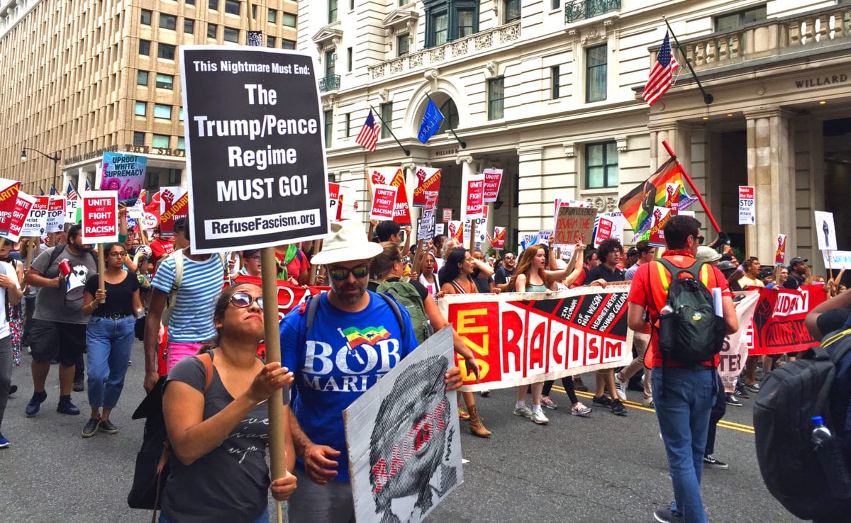 Nazi Rally81218k 1200x738 - Neo-Nazis Vastly Outnumbered by Anti-Racist Protesters in DC Rally and March