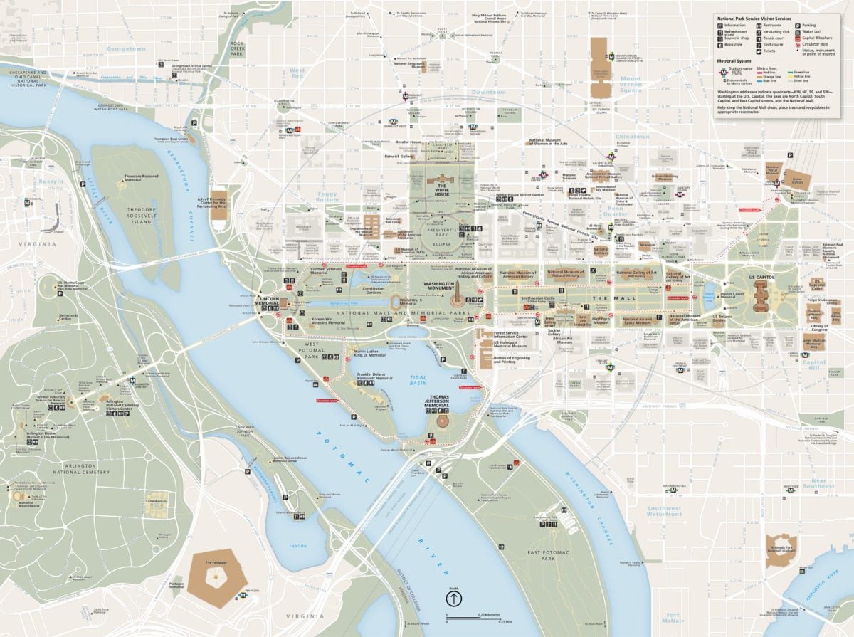 national mall map 1200x895 - Ranger Program: Welcome to Washington