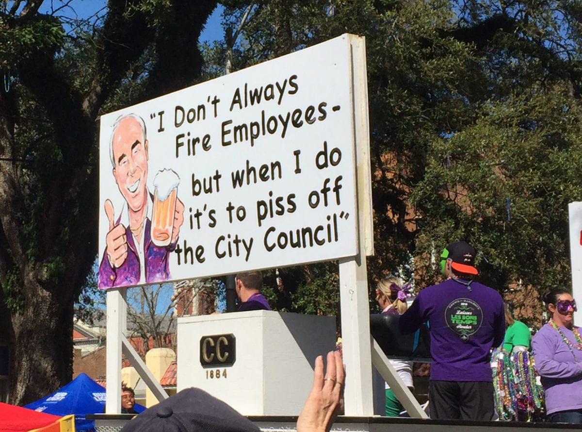 Comic Cowboys2019e 1200x890 - Comic Cowboys Take Satirical Aim at Trump, Alabama Governor Kay Ivey and Other Politicians on Fat Tuesday in 2019 Mardi Gras Parade