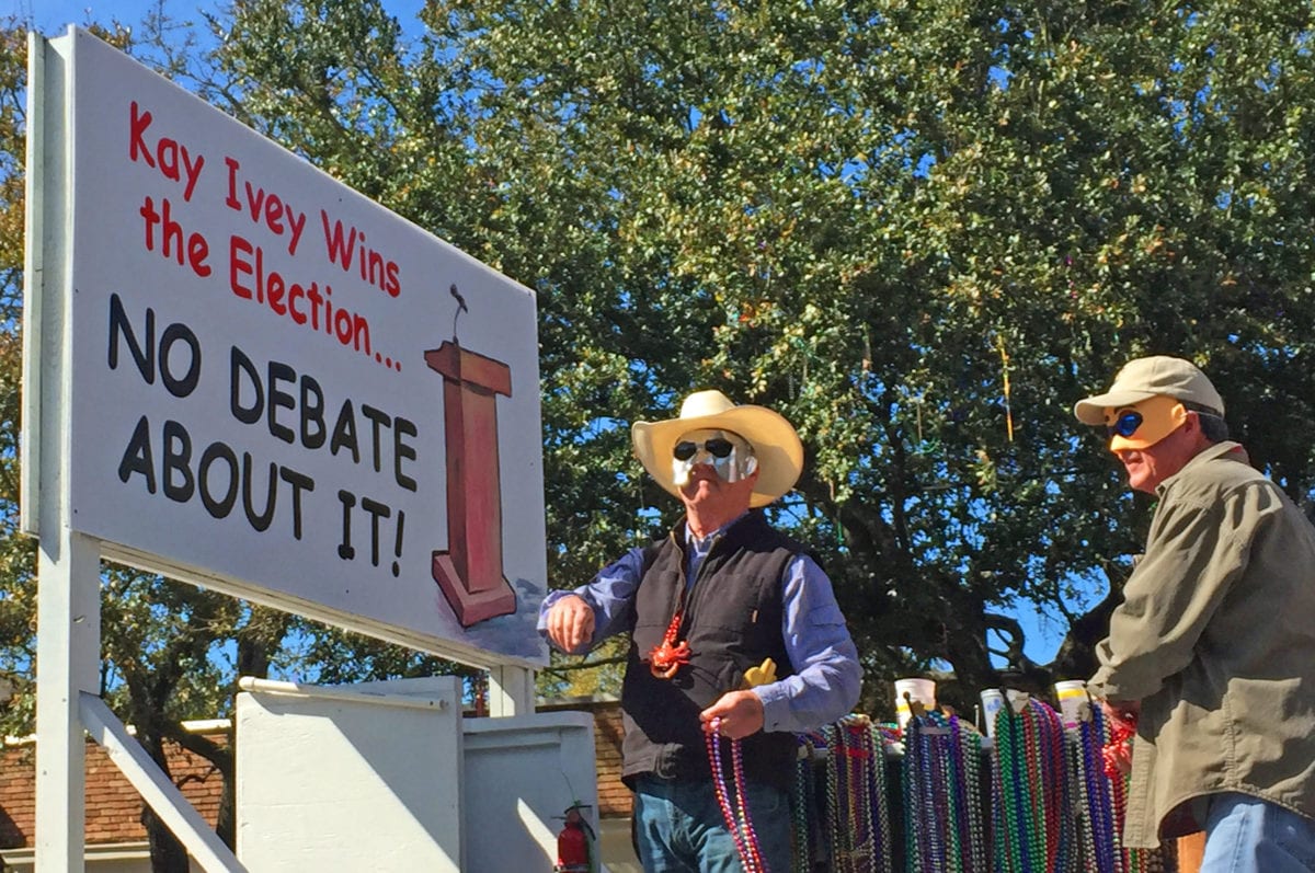 Comic Cowboys2019l 1200x797 - Comic Cowboys Take Satirical Aim at Trump, Alabama Governor Kay Ivey and Other Politicians on Fat Tuesday in 2019 Mardi Gras Parade