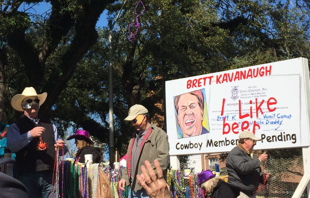 Comic Cowboys2019p 1200x768 - Comic Cowboys Take Satirical Aim at Trump, Alabama Governor Kay Ivey and Other Politicians on Fat Tuesday in 2019 Mardi Gras Parade
