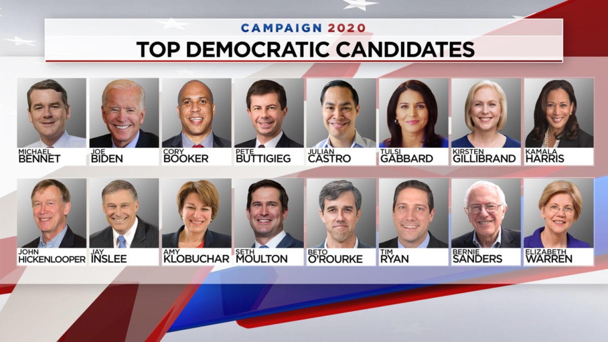 democratic candidates 2020 web 1600x900 1 1200x675 - To the Chagrin of Many Democrats, Only Biden or Sanders Beat Trump in the Latest Polls