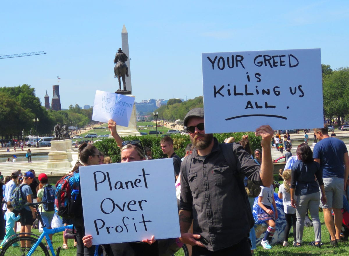 Climate StrikeDC4d 1200x880 - Millions of People Take to the Streets to Protest Lack of Government Action to Address Global Warming in Climate Strike