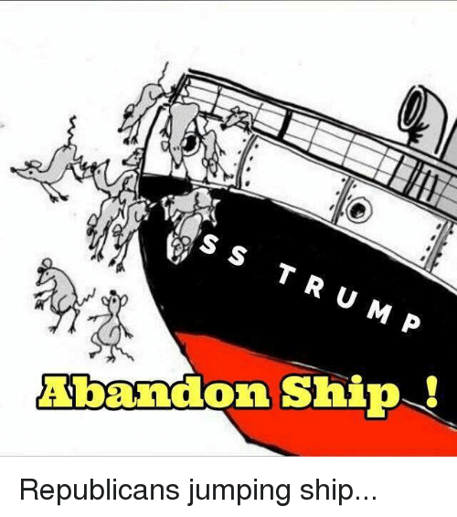 Fox News Poll Shows Trump Presidency Sinking: Will He 'Ratfuck' the Country if We Don't Make Him King and Dictator for Life? abandon ship republicans jumping ship 27468144 - Fox News Poll Shows Trump Presidency Sinking: Will He 'Ratfuck' the Country if We Don't Make Him King and Dictator for Life?