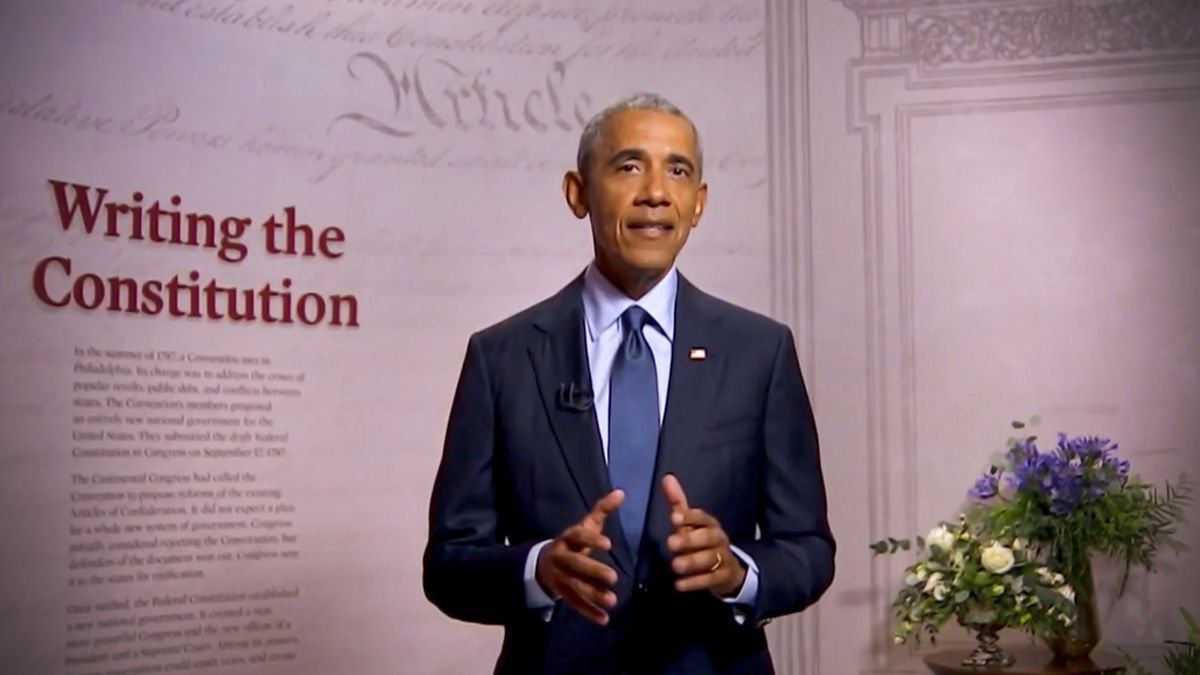 GettyImages 1267243257.8 - President Obama Speaks on Existential Threats to Democracy from Independence Hall