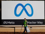 Facebook Covers Sign At Menlo Park Headquarters