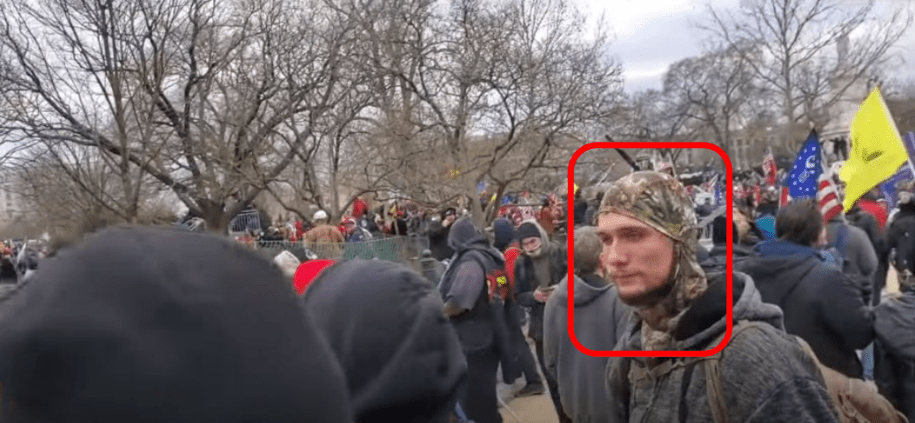 ScreenshotRileyKasper - Wisconsin Trump Supporter Arrested and Charged for Assaulting Police During Capitol Insurrection