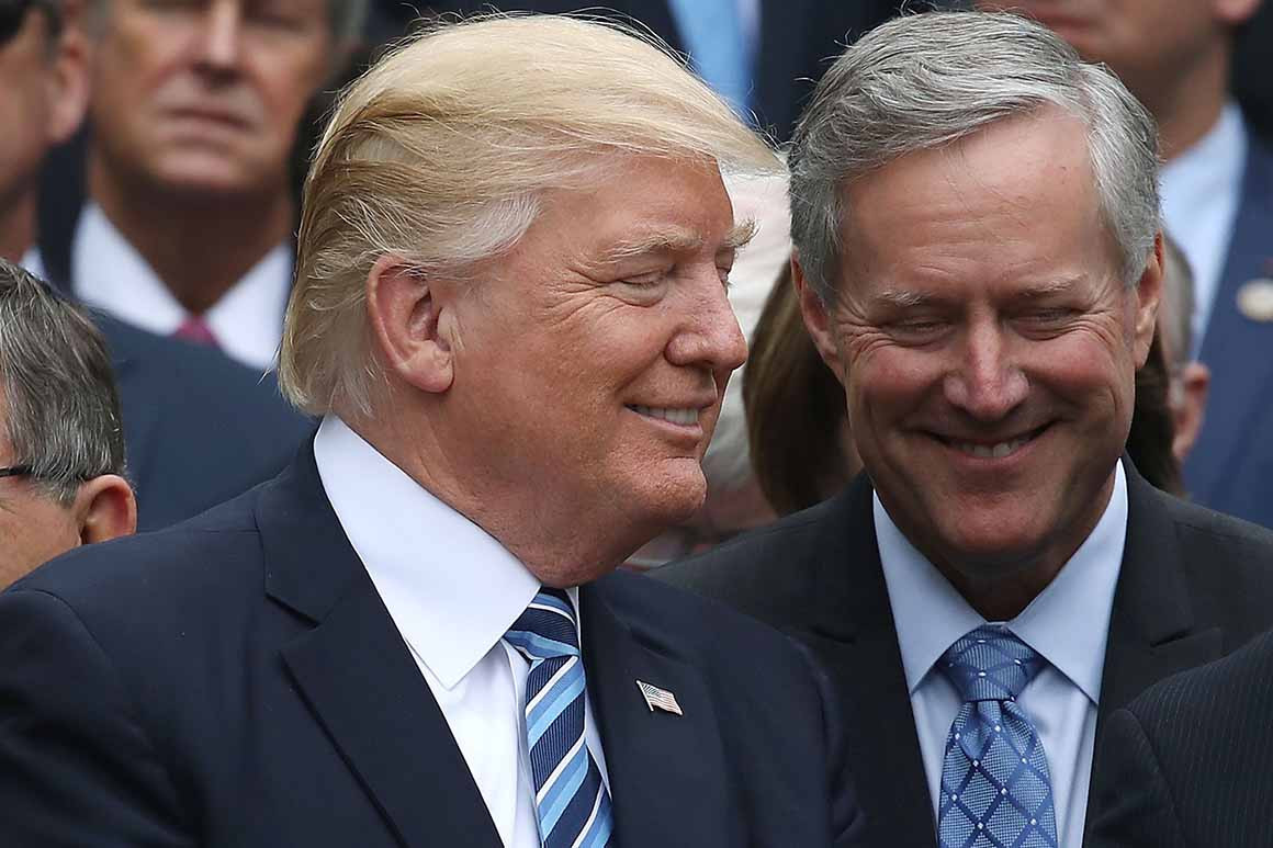 Trump Meadows - Trump Chief of Staff Mark Meadows Committed One of the Few Cases of Voter Fraud in the 2020 Election
