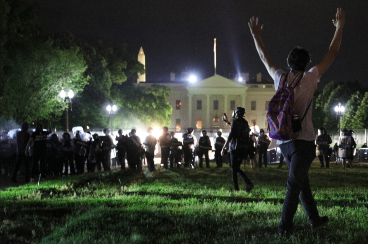 WhiteHouse night protest 1200x797 - A Mainstream American Republican Asks: What Have We Become?