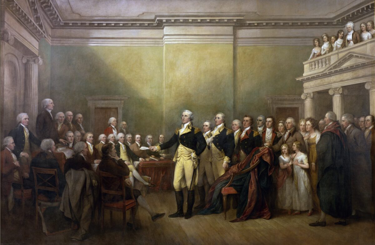 General George Washington Resigning his Commission 1200x785 - No One is Above the Law: You Can Charge a Former President for Crimes