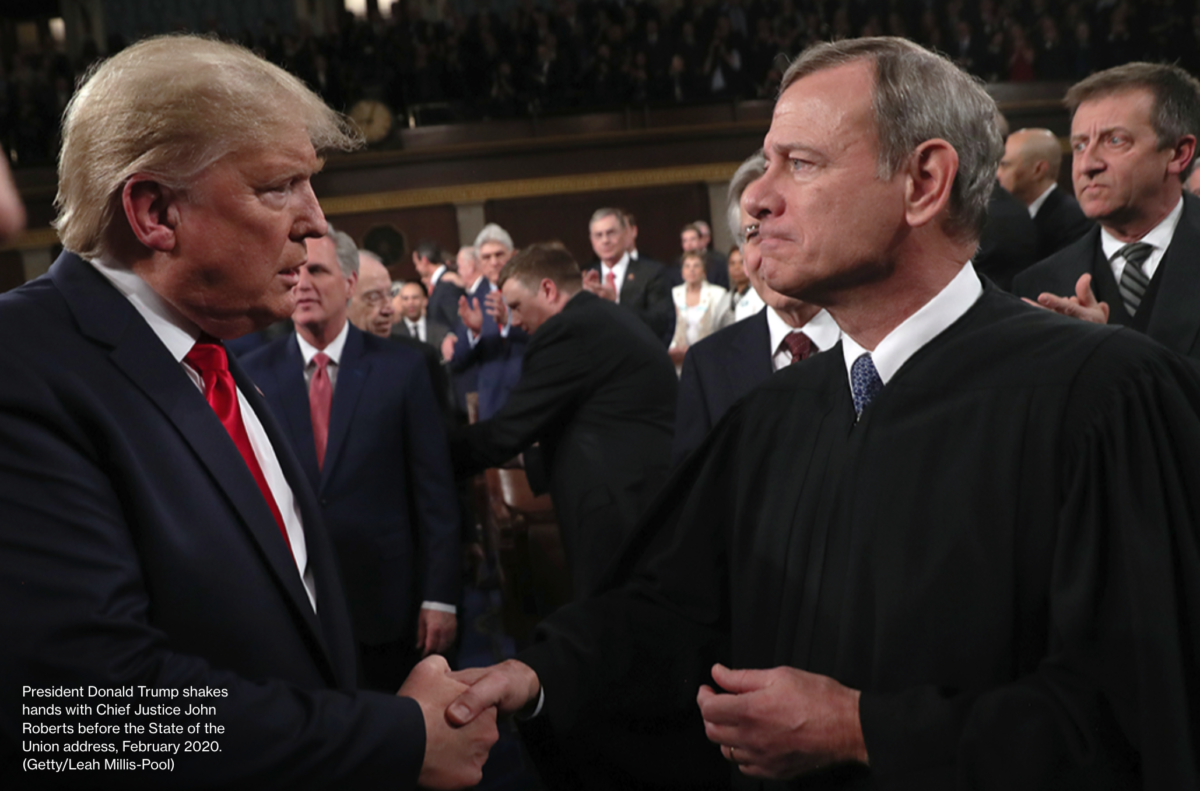 Trump Roberts 3 1200x791 - The Roberts Court Adjourns With a Bang: Biden Embraces 'Bidenomics'