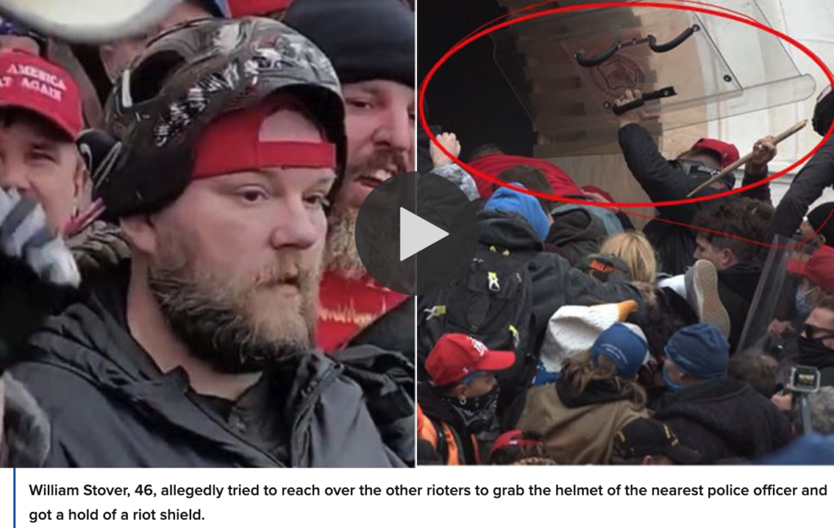 WilliamStover Jan6 1200x760 - Two More Trump Supporters from Southern States Arrested on Felony Charges For Actions During Jan. 6 Capitol Attack