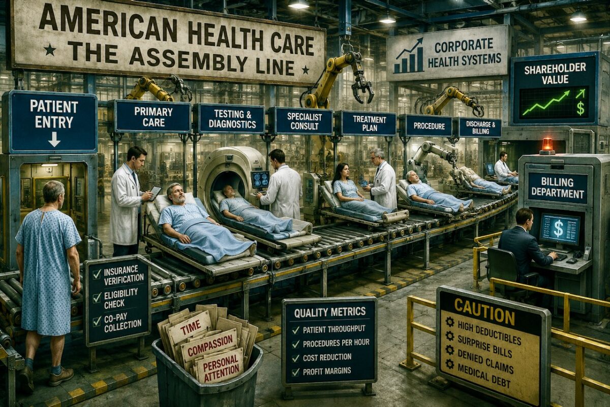 HealthCare factory2 1200x801 - Part II: When Medicine Starts to Look Like a Factory